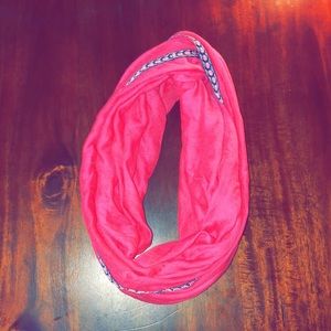 Hot pink infinity scarf